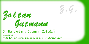 zoltan gutmann business card